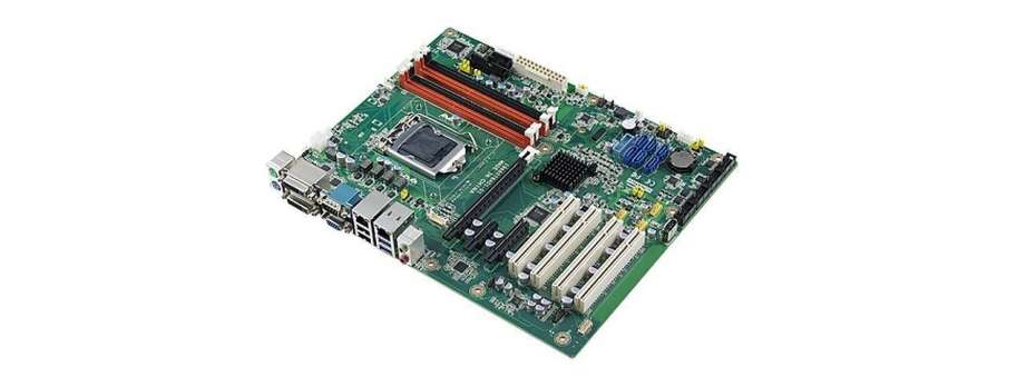 Материнська плата ATX Advantech AIMB-784 LGA1150 з чіпсетом Q87, 4 слоти PCI, 5 портів RS232, 1 порт RS232 / RS485