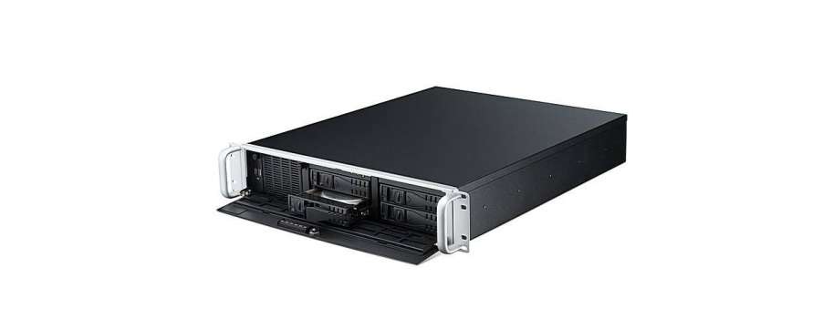 Compact 2U rack-mount industrial server by Advantech with 2 Intel Xeon E5-2600V3 processors, 7 expansion slots