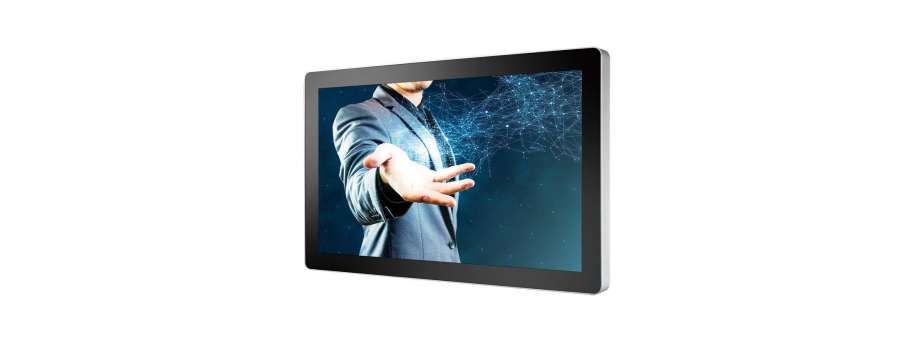 24” Multi-Touch 16:9 Full HD Projected Capacitive Industrial Display Vecow, Front Panel IP65 Waterproof