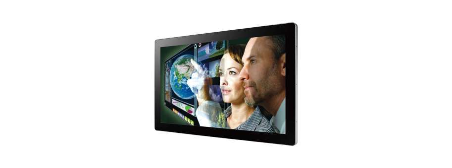 24" TFT-LCD дисплей Vecow 10-точечный проектируемый емкостный сенсор Multi-Touch, передняя панель IP65