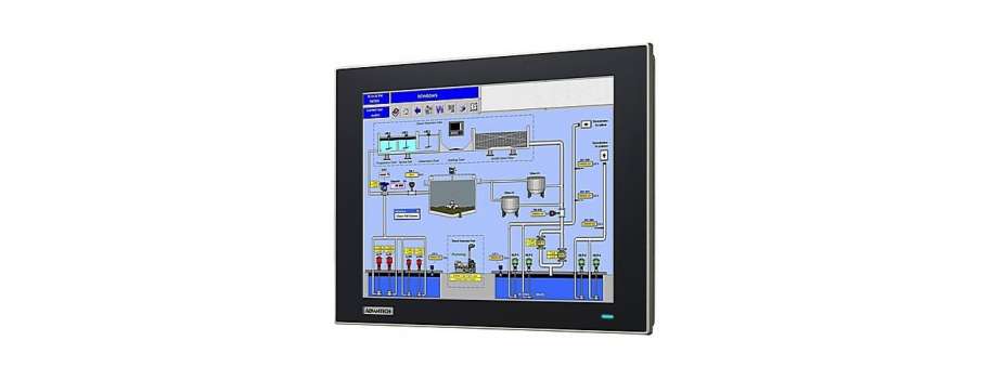 6.5" VGA Industrial Monitor with Resistive Touch Control, Direct VGA/DP, and Wide Operating Temperature