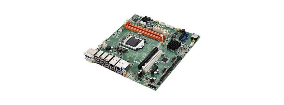 Промислова материнська плата microATX LGA1150 з чипсетом H81 VGA+2 DVI 10 COM портов 10 USB Advantech AIMB-503