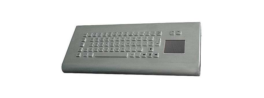 IP65 защищенная клавиатура из нержавеющей стали X-KEY X-PP66D для настенного монтажа с манипулятором