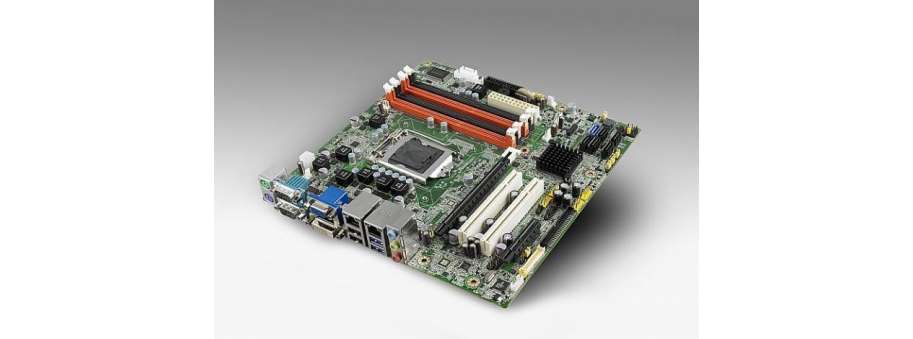 Промышленная материнская плата micro ATX Advantech AIMB-581 LGA1155 с чипсетом Q67, 4 порта RS-232, 2 слота PCI