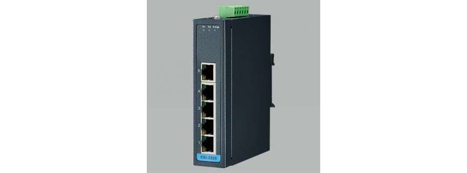 Промисловий некерований 5-ти портовий Fast Ethernet комутатор Advantech EKI-2525
