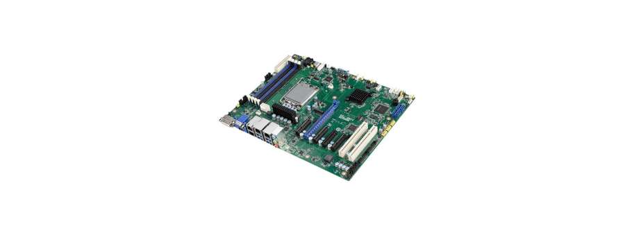 Серверная материнская плата LGA 1700 Intel® Core™ ATX 12-го поколения Advantech с 4  DDR5, 5  PCIe (1 разъем Gen5, 3 разъема Gen4, 1 разъем Gen3), 7  USB 3.2, 4  SATA3, 4/2 локальными сетями и IPMI ASMB -788