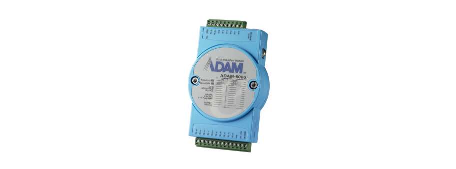 Ethernet relay modules Advantech ADAM-6060 and ADAM-6066 with MQTT, SNMP, MODBUS/TCP, P2P and GCL support
