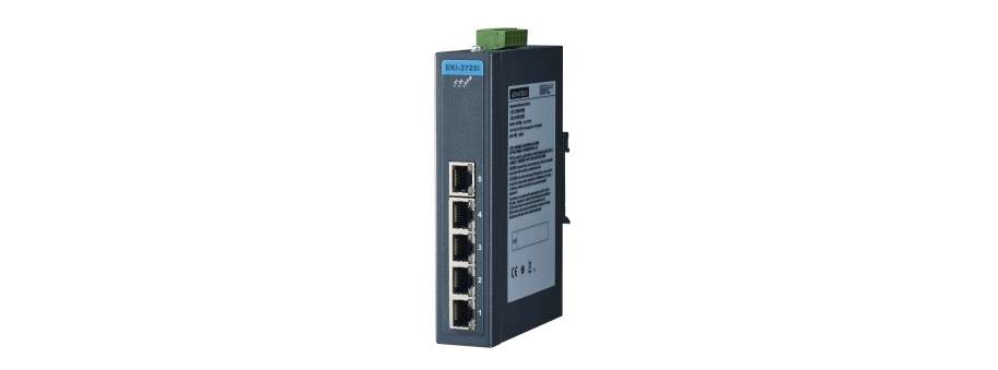 Промышленный неуправляемый 5-и портовый Gigabit Ethernet коммутатор Advantech EKI-2725