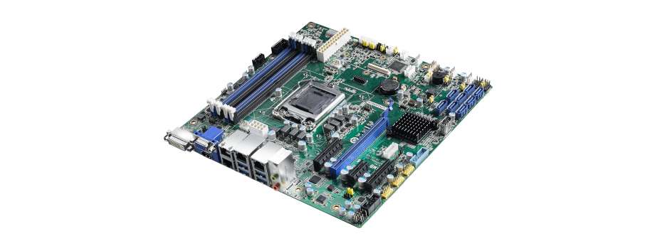 Промислова материнська плата LGA1151, Xeon E & Core 8-Gen, чіпсет C246, DDR4, 4 PCIe, 4 GbE LAN Advantech ASMB-586