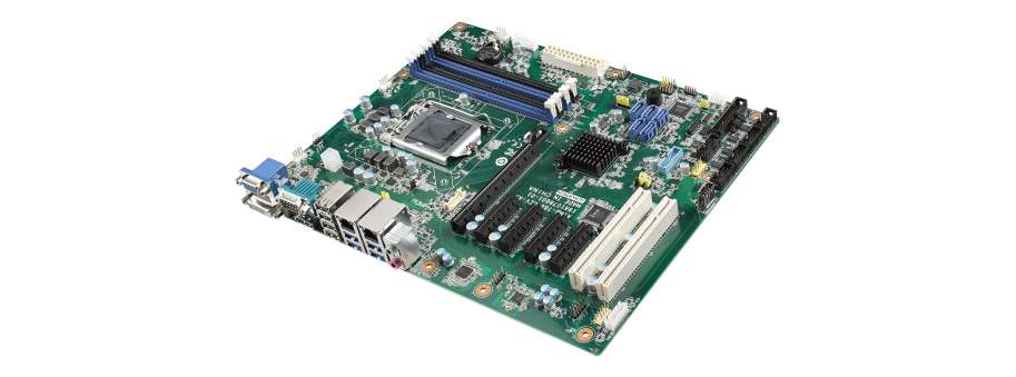 Промислова материнська плата ATX Advantech AIMB-786 с LGA1151 Icelake CPU с чіпсетом Q370, DDR4, VGA/DVI-D/DP, 2 PCI/4PCIe x4