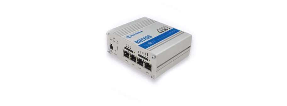 LTE cellular IoT router Teltonika-RUTX09 with Dual-SIM  4 x Gigabit Ethernet ports