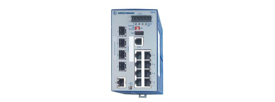 Промислові комутатори  від 4 - 25 Fast і Gigabit Ethernet портів із конфігурацією під замовлення Hirschmann RS20/30/40