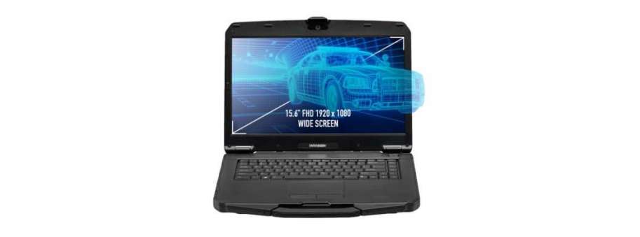 15.6” Full HD (1920×1080) thin and light rugged laptop  DURABOOK S15AB with Intel® 8th Generation processor, featuring UHD 620 graphics processor
